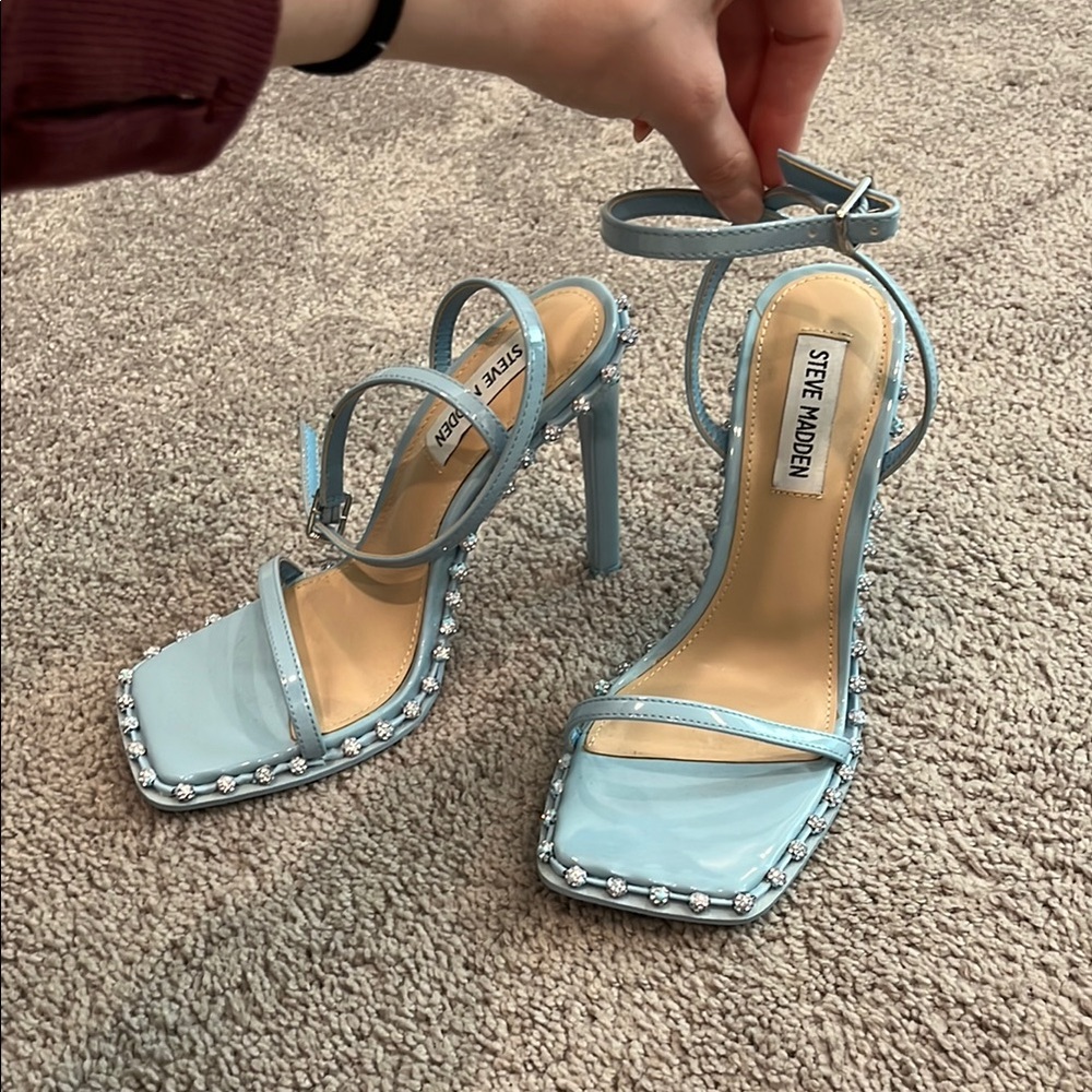 Steve Madden Blue Strappy Heels